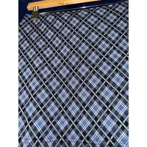 Vintage Y2K Joe Benbasset Plaid‎ Micro Mini Skirt Made in USA Medium Blue Preppy thumbnail 5