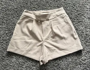 a new day Light Cream High-Waist Tailored Women’s Shorts thumbnail 1