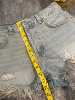 FREE PEOPLE NWOT We The Free Now Or Never Denim Shorts / Well Worn thumbnail 11