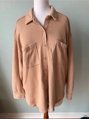Aerie LumberJane Fleece Shirt Size Medium thumbnail 3
