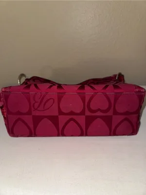 Brighton Red Heart Print Fabric Shoulder Bag thumbnail 11