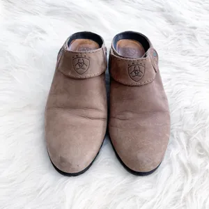 Ariat Brown Leather Sport Clog Slip On Slingback thumbnail 3
