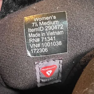 L.L. Bean TEK2.5 Waterproof 7.5 Winter Boots Womens Zip Black Suede Buckle Strap thumbnail 10