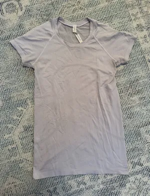 Light Purple Lululemon Swiftly Tech Short Sleeve thumbnail 1