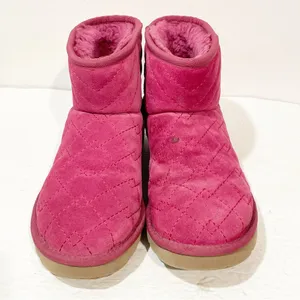 UGG Australia Women Size 8 Pink Classic Suede W Arden Boot thumbnail 2