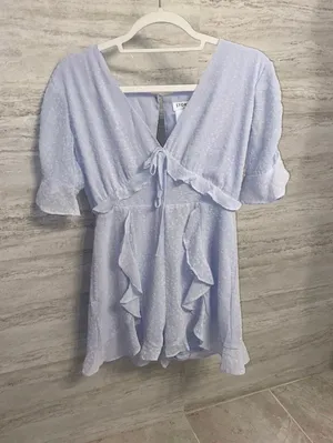 Revolve Blue Romper thumbnail 1