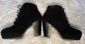Highheel Boots Black Size 6.5 thumbnail 1