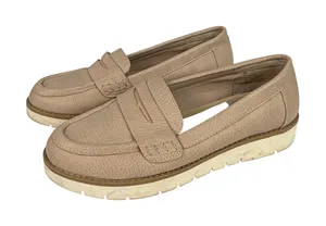 Eloise‎ Penny Loafers Womens 6M Platform Lug Sole Beige Neutral Beige thumbnail 1