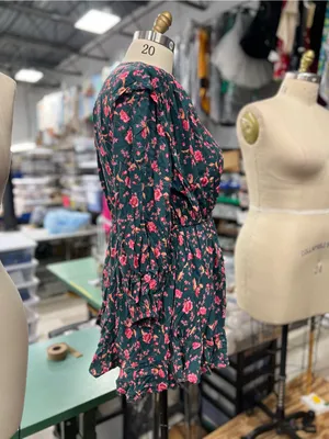 Free People Floral Print LS Free People Floral Print Long Sleeve Mini Dress M thumbnail 9