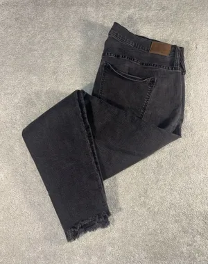 madewell 9in high rise skinny 36 Tall Button‎ Fly Fray thumbnail 1