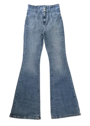 We The Free People 29 X 33 Jayde Flare Blue Jeans Boho 60s Retro Disco OB1184972 thumbnail 1