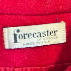 Pendleton OF Boston women 82% VTG Red peacoat U S A. thumbnail 5
