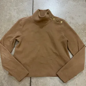 Dudley Stephens Bailiwick Button Turtleneck Vello Fleece (Camel) thumbnail 1