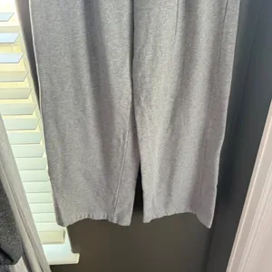 Old Navy SoComfy Wide‎ Leg Sweatpants Heather Gray Fleece High Rise Small thumbnail 3
