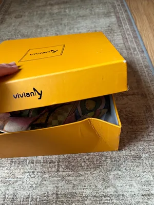 Vivianly Printed Abstract Booties Heels 7 thumbnail 7