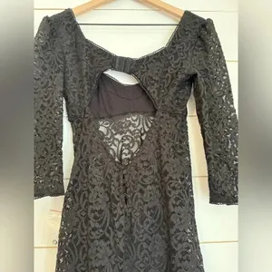 NWOT free people Adored Maxi in Black dress thumbnail 4