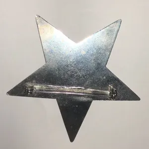 Silver Tone Vintage Star Brooch thumbnail 4