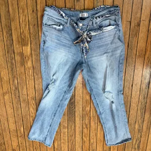 M‎ Jeans by Maurice's Distressed Denim Straight Leg Ankle Jeans 22W thumbnail 12