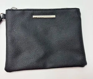 Steve Madden Wristlet Black Pebbled Leather with‎ Strap thumbnail 1