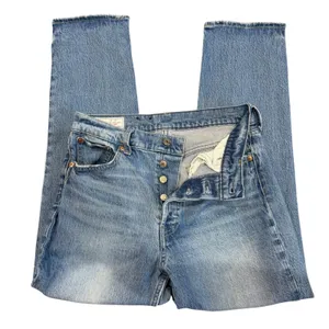 GAP Cheeky High Rise Straight Leg Jeans Women's 6/28 Light Wash Button Fly Ankle thumbnail 1