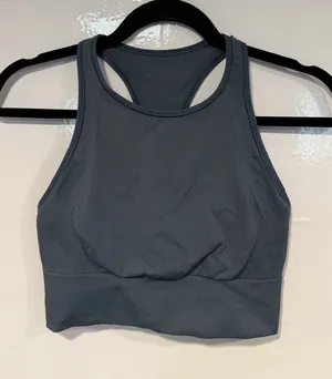 Lululemon High-Neck Racerback Bralette‎ - Slate Blue Gray thumbnail 1