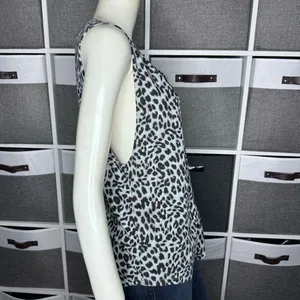 Victoria's Secret Pink Gray Animal Cheetah Pocket Tunic Tank Top Shirt Small thumbnail 9