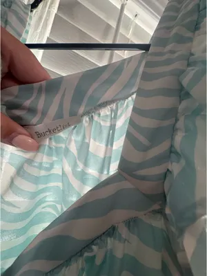 Bucketlist Boutique blue/white print Blue Size M thumbnail 2