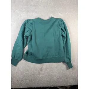 molly yeh green crew neck puff sleeve‎ sweatshirt m thumbnail 8