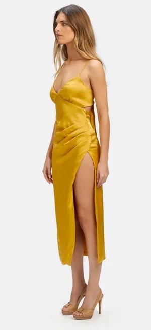 NWT BARDOT SEKA MIDI DRESS IN SUNSET Size 2 thumbnail 5
