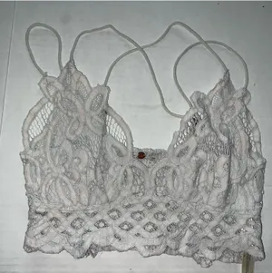 Free People Lace Strappy Adella Floral Bralette size M thumbnail 1