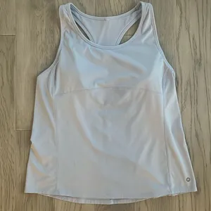 Hurley Light Blue Tank Top Built in Bra Medium thumbnail 1