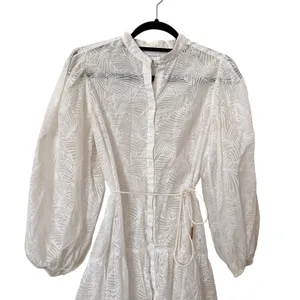 SIGNIFICANT OTHER Pia Patterned Buttoned Front Mini Dress White‎ Sz 4 thumbnail 4