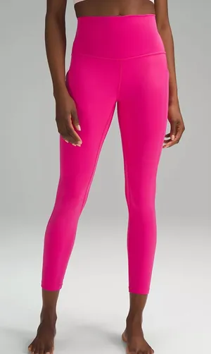 EUC lululemon Align High-Rise Pant with Pockets 25", Sonic Pink, Size 6 thumbnail 1
