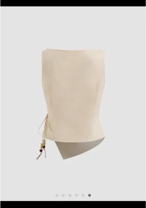 Cream Boho Tank Top Cider thumbnail 3