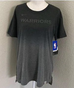 The Nike Tee Dri-Fit Golden State Warriors Gray Ombré Shirt Size Medium thumbnail 1