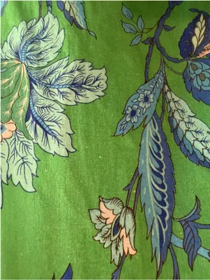 Entro Floral Print Band Contrast Mini Dress in Green/Navy Size S thumbnail 7