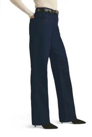 Favorite daughter The Jennifer Super High Waist Straight Leg Jeans dark wash 26 thumbnail 1