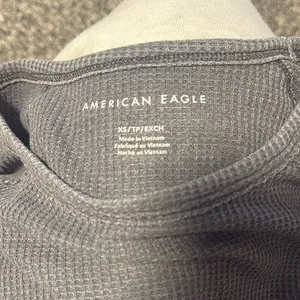 Waffle Knit Crop Tee American Eagle thumbnail 4
