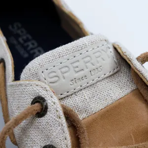 Sperry Top-Sider Womens STS81857‎ Tan Leather Canvas Boat Shoes 9.5 thumbnail 10