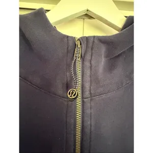 Lululemon half zip scuba hooded crop pullover night sea navy size Xl/xxl thumbnail 4