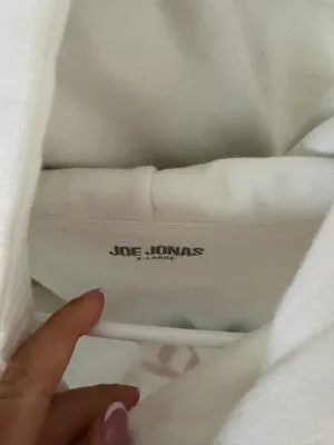 Joe Jonas hoodie White Size XL thumbnail 2