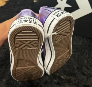 CONVERSE all Star purple metallic lace up low top shoes sneakers women’s 8.5 new thumbnail 4