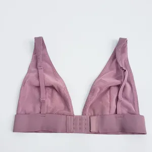 Skims Rose Mauve Clay Plunge Unlined Bralette thumbnail 5