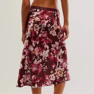 Free People Intimately Sweet Talker Floral Midi Skirt Size Medium thumbnail 2