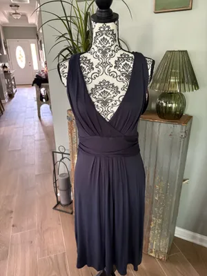 Loft size, large purple, summer dress thumbnail 2