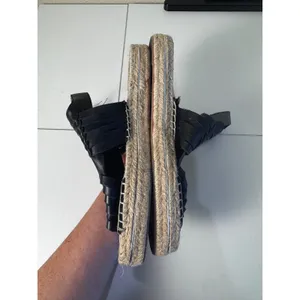 Rebecca Minkoff Espadrille Platform Sandals Women‎ 7.5 Leather Woven Minimalist thumbnail 6