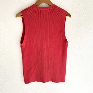 Vintage Ralph Lauren Polo Sport Ribbed Knit Sweater Vest Large Pink thumbnail 4