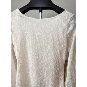 SHEIN Cream Lace Open Back Mini Dress Long Bell Sleeve Tie Back Large thumbnail 8