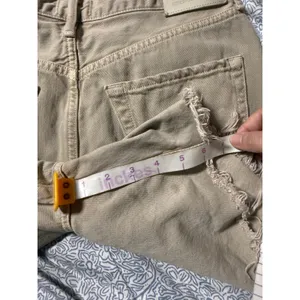 Citizens of Humanity Marlow Size 28 Tan Khaki Raw Hem Shorts High Rise 6" FLAW thumbnail 8