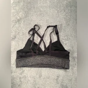 Lululemon athletica Black and Gray sports bra 6 thumbnail 4